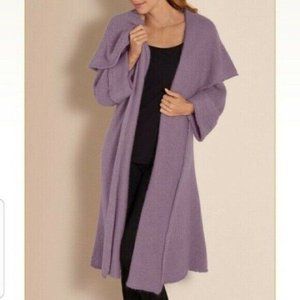 SOFT SURROUNDINGS Telluride Topper Lavender Purple Cardigan Sweater, PM Petite M